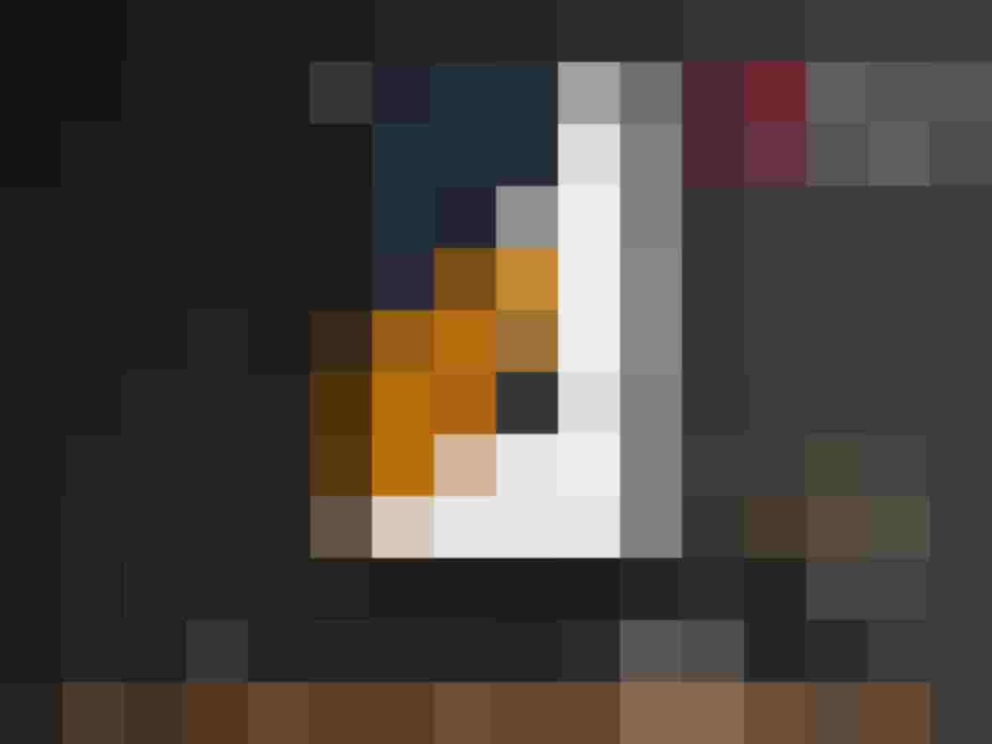 Designheizkörper als Wandbild im modernen Wohnzimmer, Redwell Logo, innovative Heiztechnik