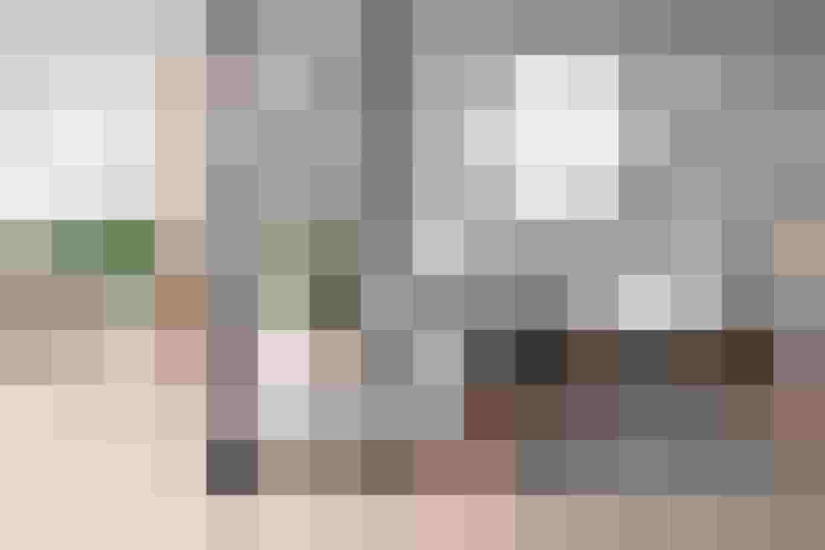 Modernes Wohnzimmer mit grauem Sofa, Designheizkörper und Pflanzen für gesundes Raumklima